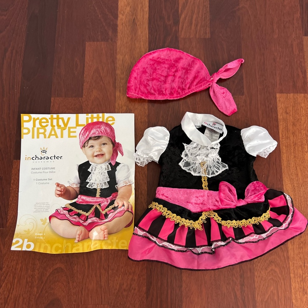 Baby Girl Pirate Halloween Costume 0+ Months